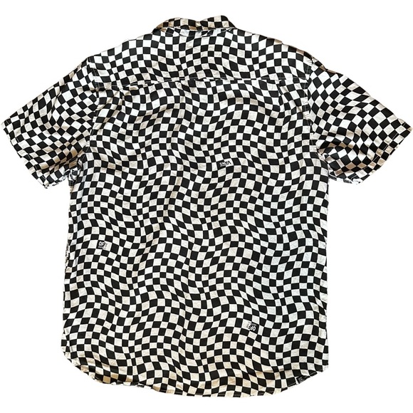 Vans Wavy Checkered Button-Up LARGE - Picture 2 of 5